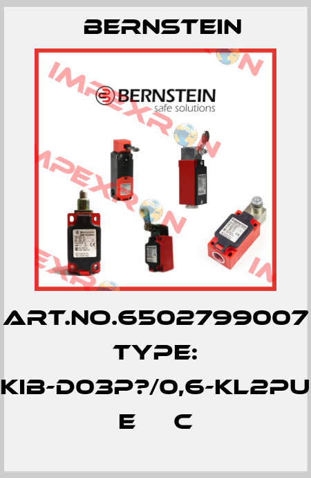 Art.No.6502799007 Type: KIB-D03P?/0,6-KL2PU    E     C Bernstein