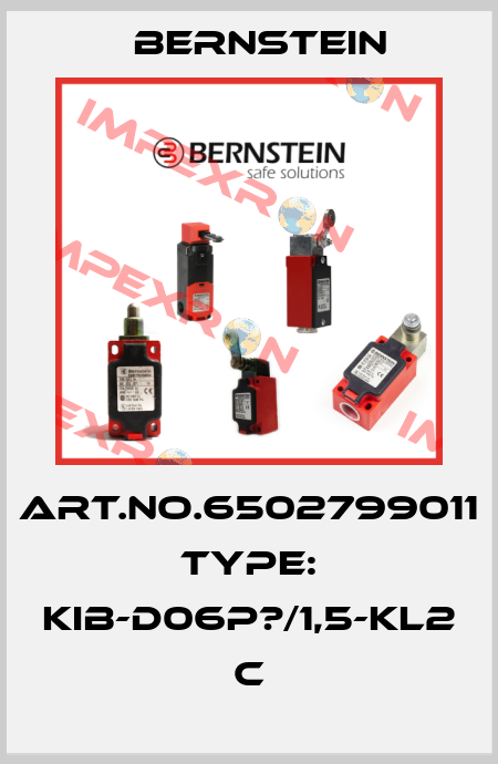 Art.No.6502799011 Type: KIB-D06P?/1,5-KL2            C Bernstein