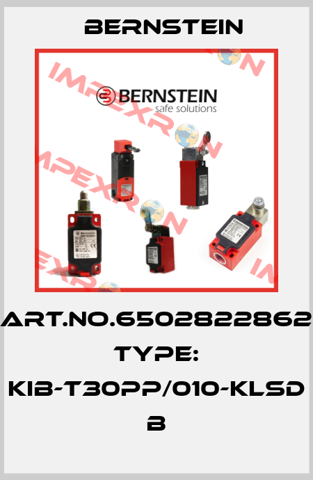 Art.No.6502822862 Type: KIB-T30PP/010-KLSD           B Bernstein