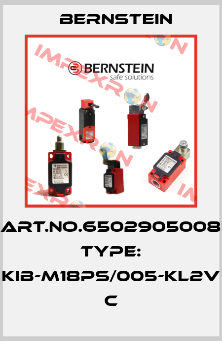 Art.No.6502905008 Type: KIB-M18PS/005-KL2V           C Bernstein