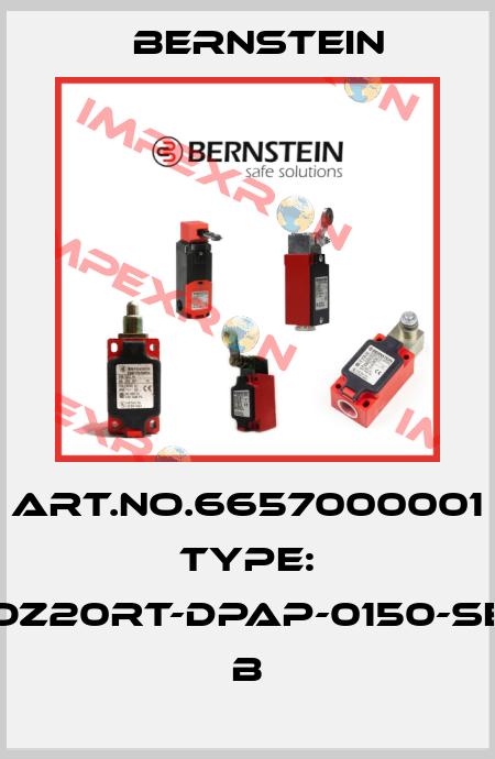 Art.No.6657000001 Type: OZ20RT-DPAP-0150-SE          B Bernstein