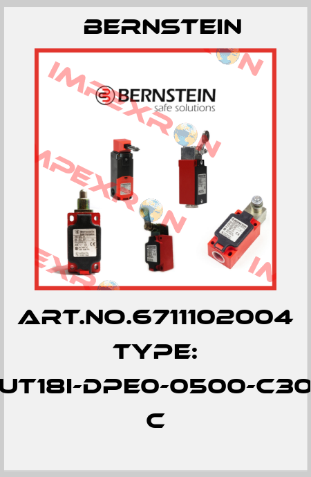 Art.No.6711102004 Type: UT18I-DPE0-0500-C30          C Bernstein