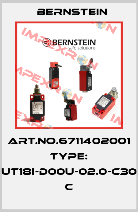 Art.No.6711402001 Type: UT18I-D00U-02.0-C30          C Bernstein