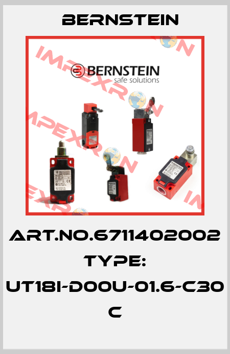 Art.No.6711402002 Type: UT18I-D00U-01.6-C30          C Bernstein