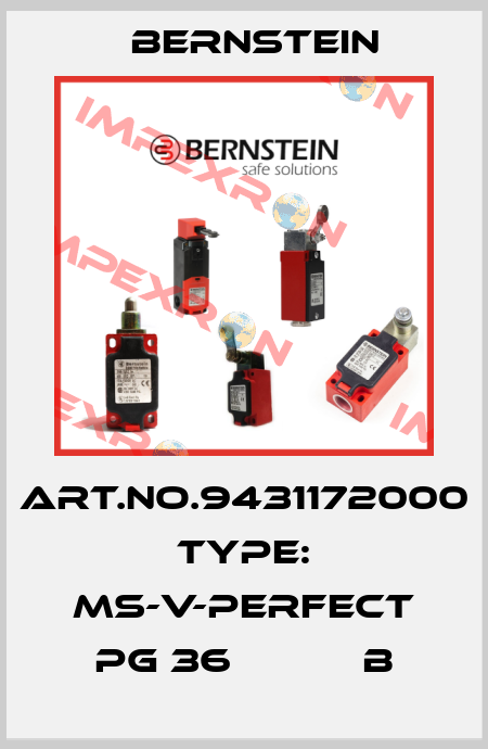 Art.No.9431172000 Type: MS-V-PERFECT PG 36           B Bernstein