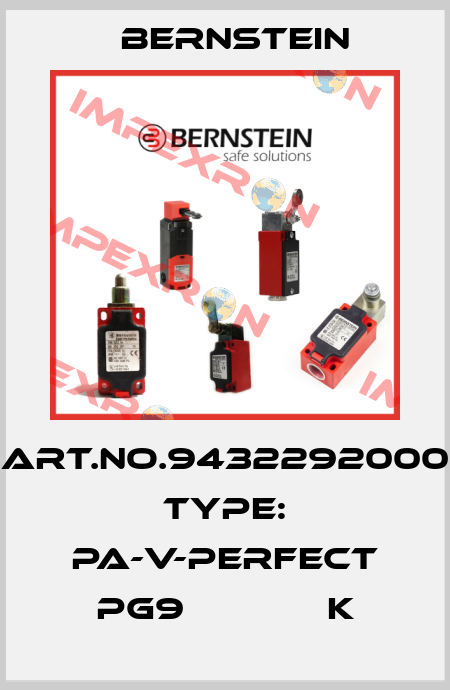 Art.No.9432292000 Type: PA-V-PERFECT PG9             K Bernstein