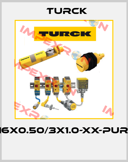 CABLE16x0.50/3x1.0-XX-PUR-BK-100  Turck