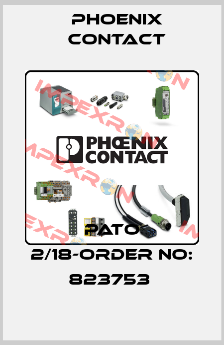 PATO 2/18-ORDER NO: 823753  Phoenix Contact