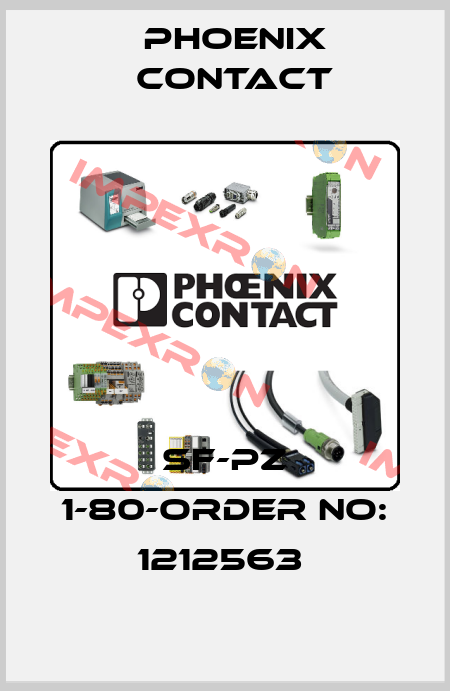 SF-PZ 1-80-ORDER NO: 1212563  Phoenix Contact