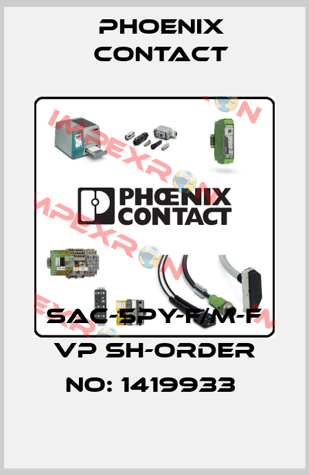 SAC-5PY-F/M-F VP SH-ORDER NO: 1419933  Phoenix Contact