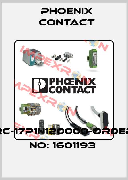 RC-17P1N120000-ORDER NO: 1601193  Phoenix Contact
