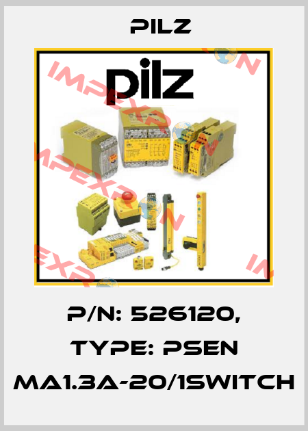 p/n: 526120, Type: PSEN ma1.3a-20/1switch Pilz