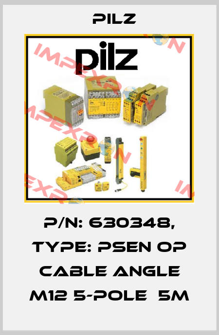 p/n: 630348, Type: PSEN op cable angle M12 5-pole  5m Pilz