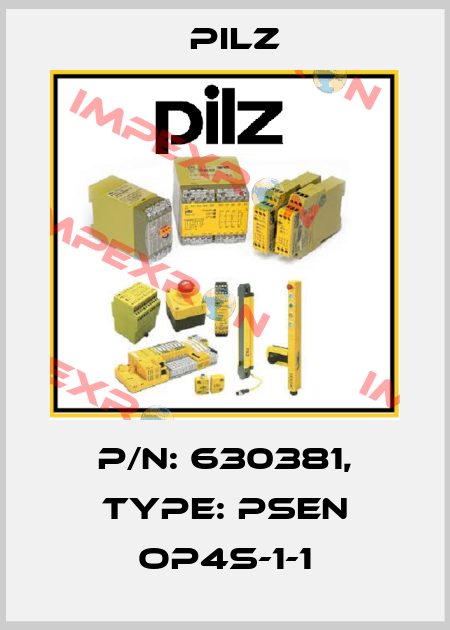 p/n: 630381, Type: PSEN op4S-1-1 Pilz