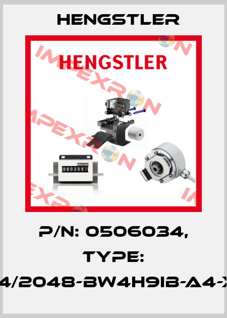 p/n: 0506034, Type: RI64/2048-BW4H9IB-A4-X09 Hengstler