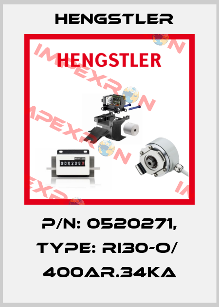 p/n: 0520271, Type: RI30-O/  400AR.34KA Hengstler