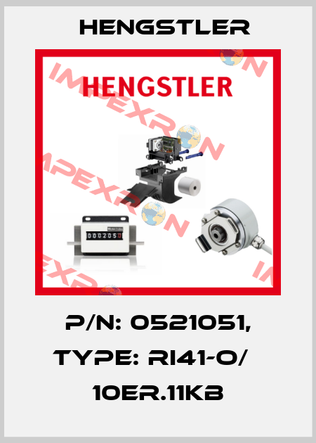 p/n: 0521051, Type: RI41-O/   10ER.11KB Hengstler