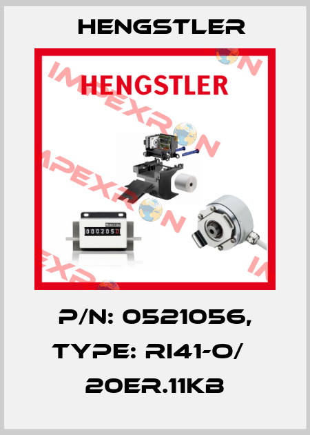 p/n: 0521056, Type: RI41-O/   20ER.11KB Hengstler