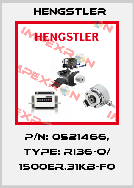 p/n: 0521466, Type: RI36-O/ 1500ER.31KB-F0 Hengstler