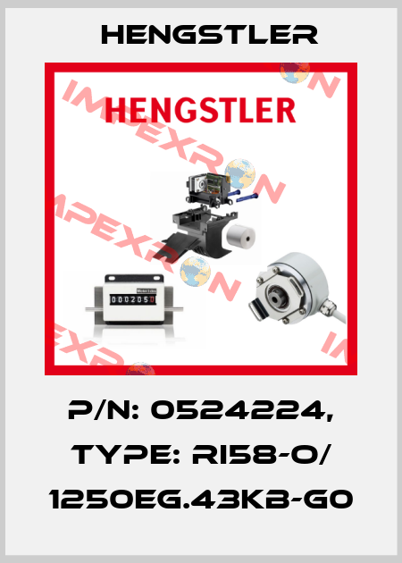 p/n: 0524224, Type: RI58-O/ 1250EG.43KB-G0 Hengstler