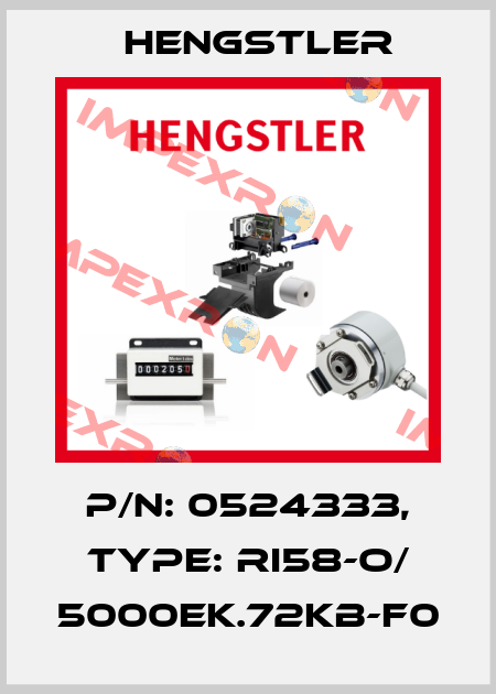 p/n: 0524333, Type: RI58-O/ 5000EK.72KB-F0 Hengstler