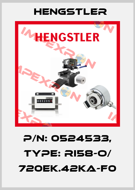 p/n: 0524533, Type: RI58-O/ 720EK.42KA-F0 Hengstler