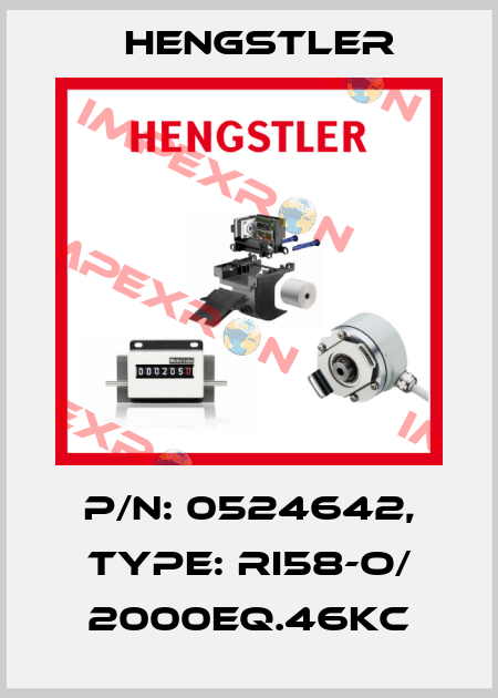 p/n: 0524642, Type: RI58-O/ 2000EQ.46KC Hengstler