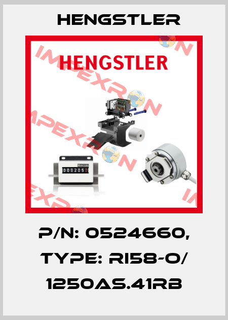 p/n: 0524660, Type: RI58-O/ 1250AS.41RB Hengstler