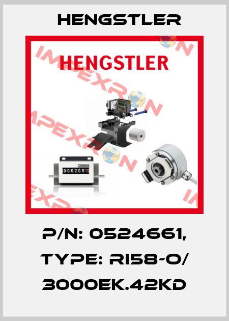 p/n: 0524661, Type: RI58-O/ 3000EK.42KD Hengstler