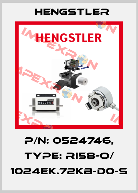 p/n: 0524746, Type: RI58-O/ 1024EK.72KB-D0-S Hengstler