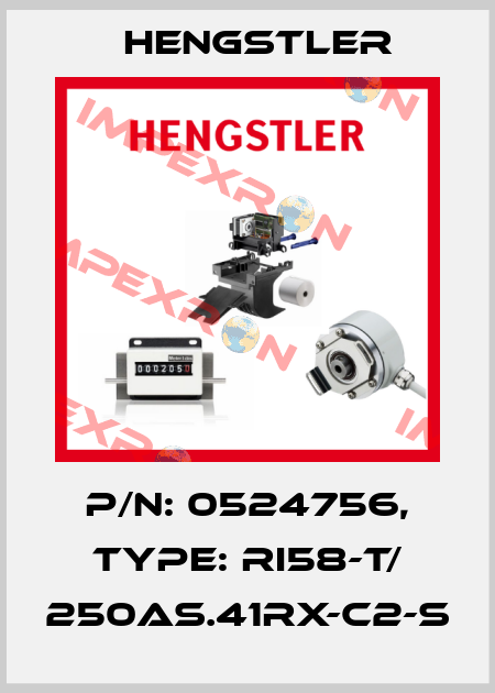 p/n: 0524756, Type: RI58-T/ 250AS.41RX-C2-S Hengstler
