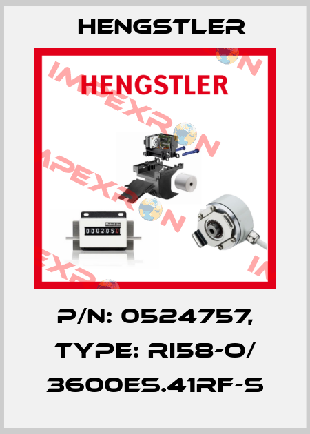 p/n: 0524757, Type: RI58-O/ 3600ES.41RF-S Hengstler