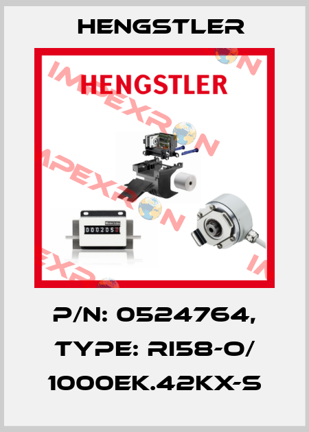 p/n: 0524764, Type: RI58-O/ 1000EK.42KX-S Hengstler