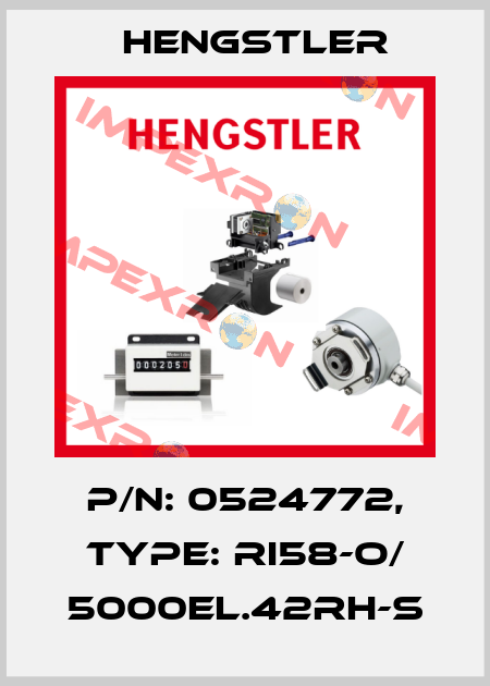 p/n: 0524772, Type: RI58-O/ 5000EL.42RH-S Hengstler