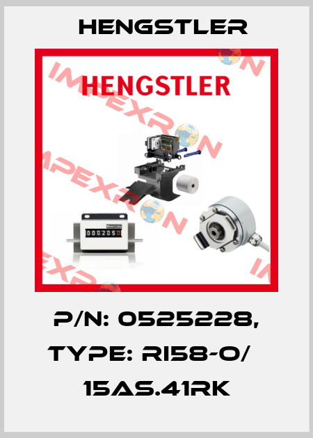 p/n: 0525228, Type: RI58-O/   15AS.41RK Hengstler