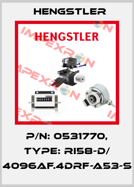 p/n: 0531770, Type: RI58-D/ 4096AF.4DRF-A53-S Hengstler