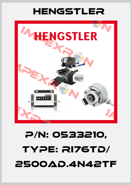 p/n: 0533210, Type: RI76TD/ 2500AD.4N42TF Hengstler