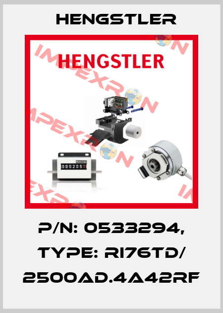 p/n: 0533294, Type: RI76TD/ 2500AD.4A42RF Hengstler