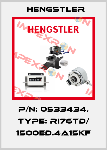 p/n: 0533434, Type: RI76TD/ 1500ED.4A15KF Hengstler