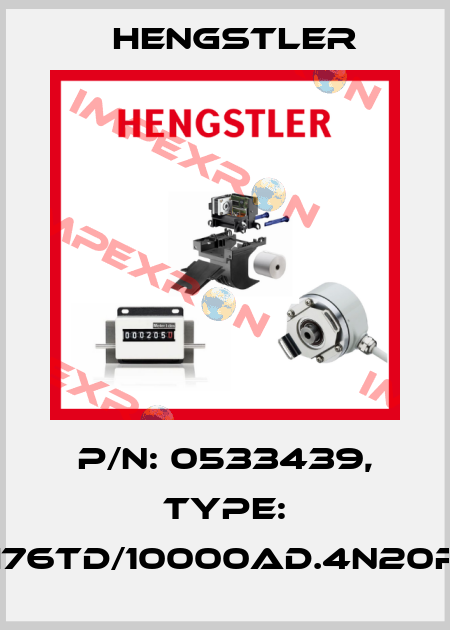 p/n: 0533439, Type: RI76TD/10000AD.4N20RF Hengstler