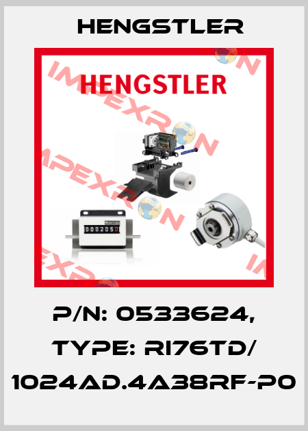 p/n: 0533624, Type: RI76TD/ 1024AD.4A38RF-P0 Hengstler