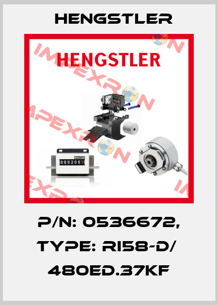 p/n: 0536672, Type: RI58-D/  480ED.37KF Hengstler