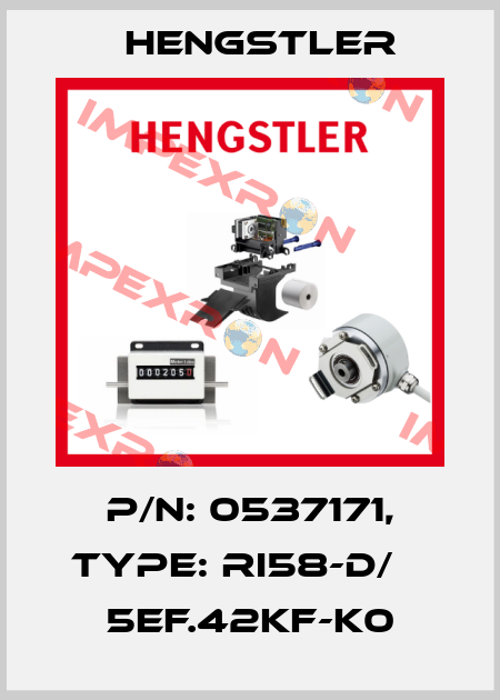 p/n: 0537171, Type: RI58-D/    5EF.42KF-K0 Hengstler