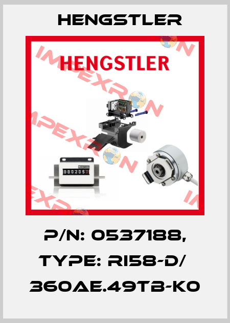 p/n: 0537188, Type: RI58-D/  360AE.49TB-K0 Hengstler