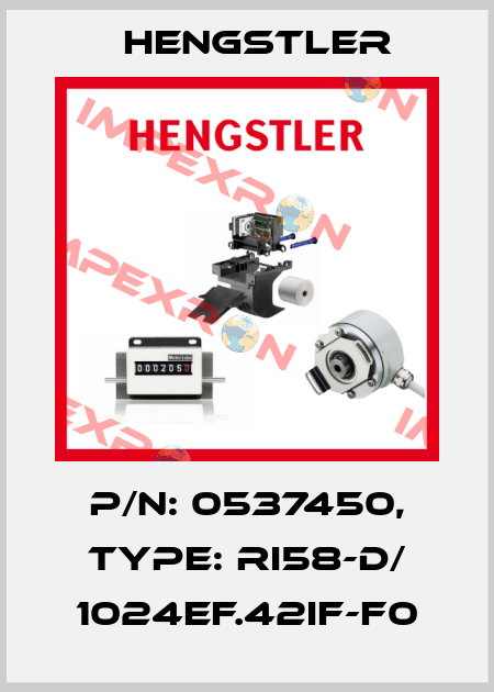 p/n: 0537450, Type: RI58-D/ 1024EF.42IF-F0 Hengstler