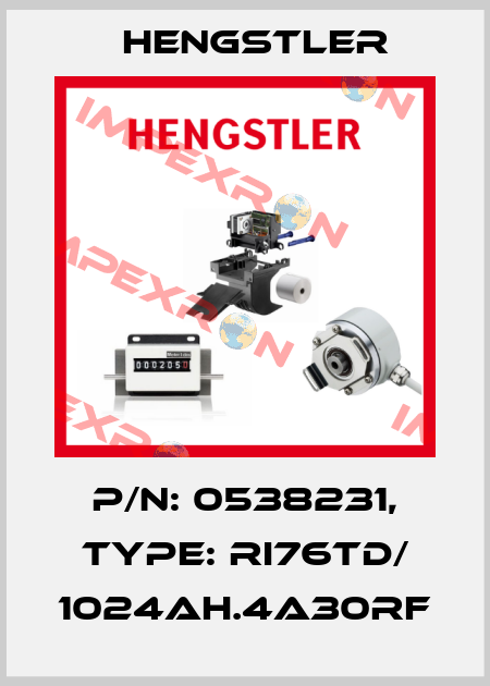 p/n: 0538231, Type: RI76TD/ 1024AH.4A30RF Hengstler