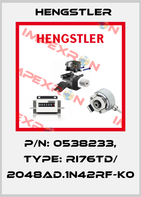 p/n: 0538233, Type: RI76TD/ 2048AD.1N42RF-K0 Hengstler