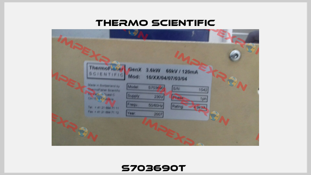 S703690T  Thermo Scientific