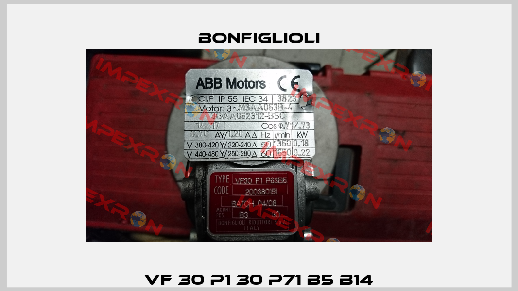 VF 30 P1 30 P71 B5 B14 Bonfiglioli