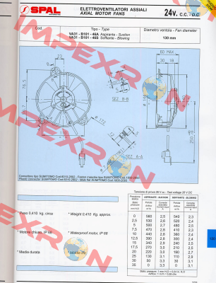 VA31-B100-46A 10FT SPAL